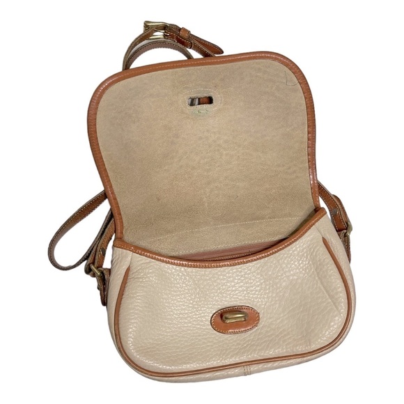 Dooney & Bourke Vintage Bag Medium Cream Leather - Picture 3 of 7